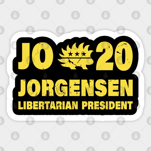 Jo Jorgensen Libertarian For President 2020 Sticker by Attia17